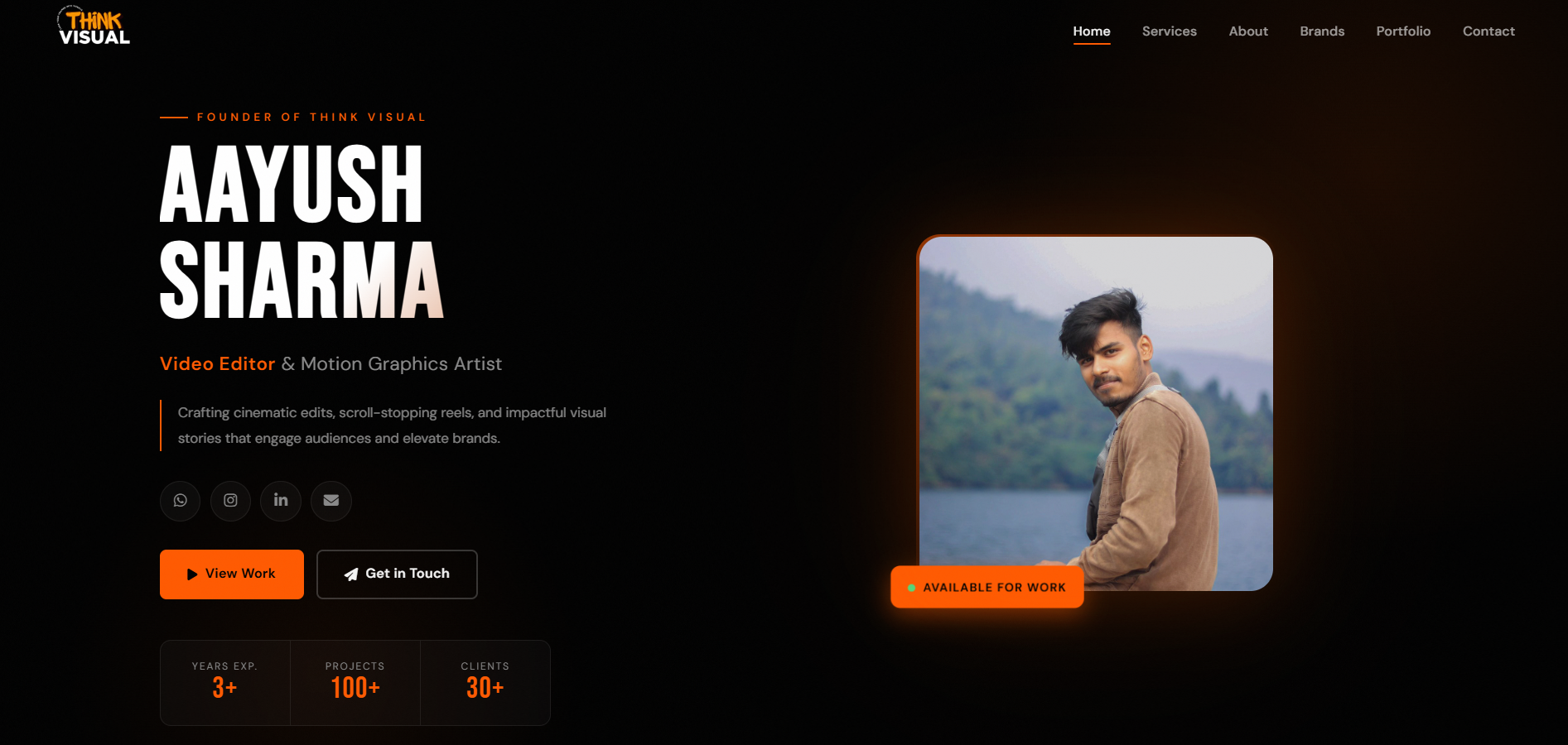 Portfolio Website - Aayush Sharma