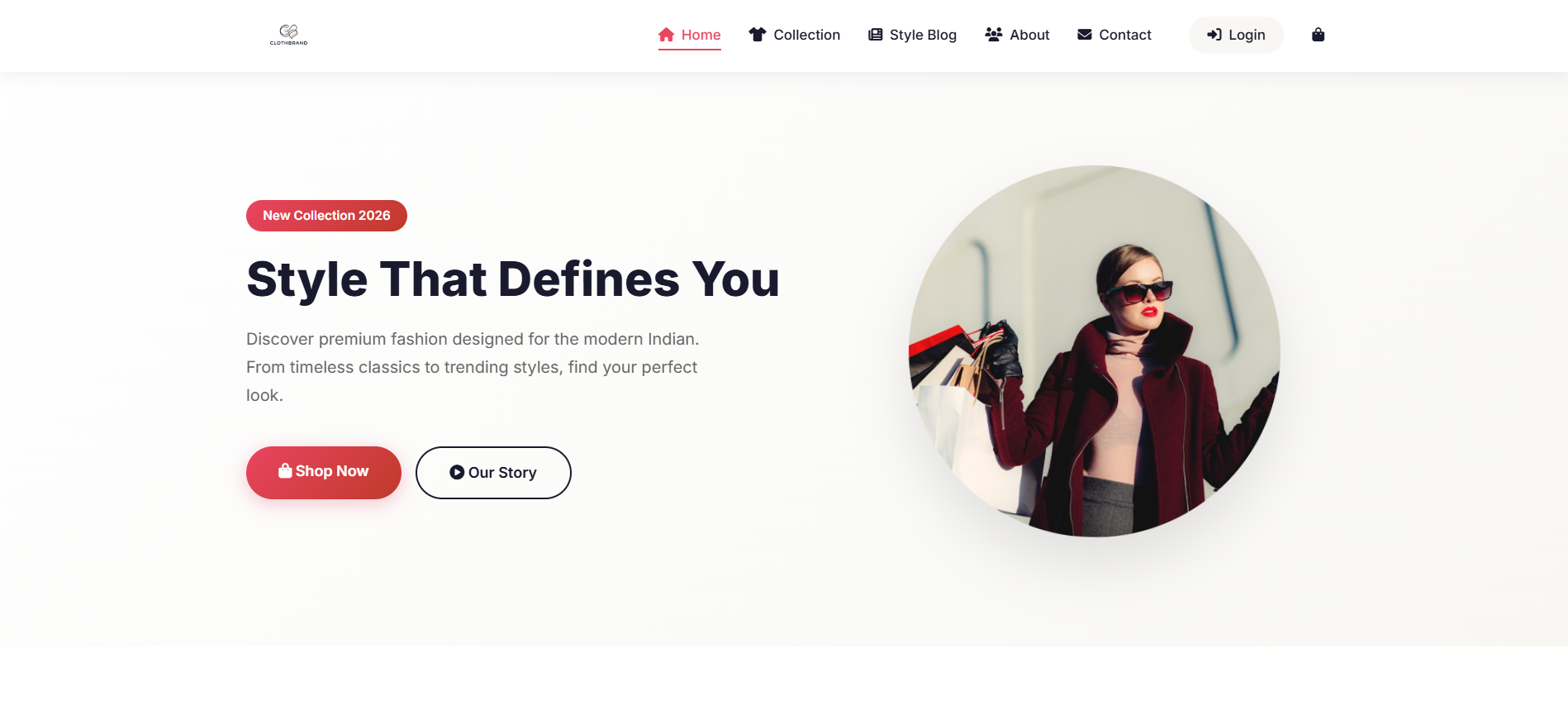 ClothBrand - E-Commerce Website
